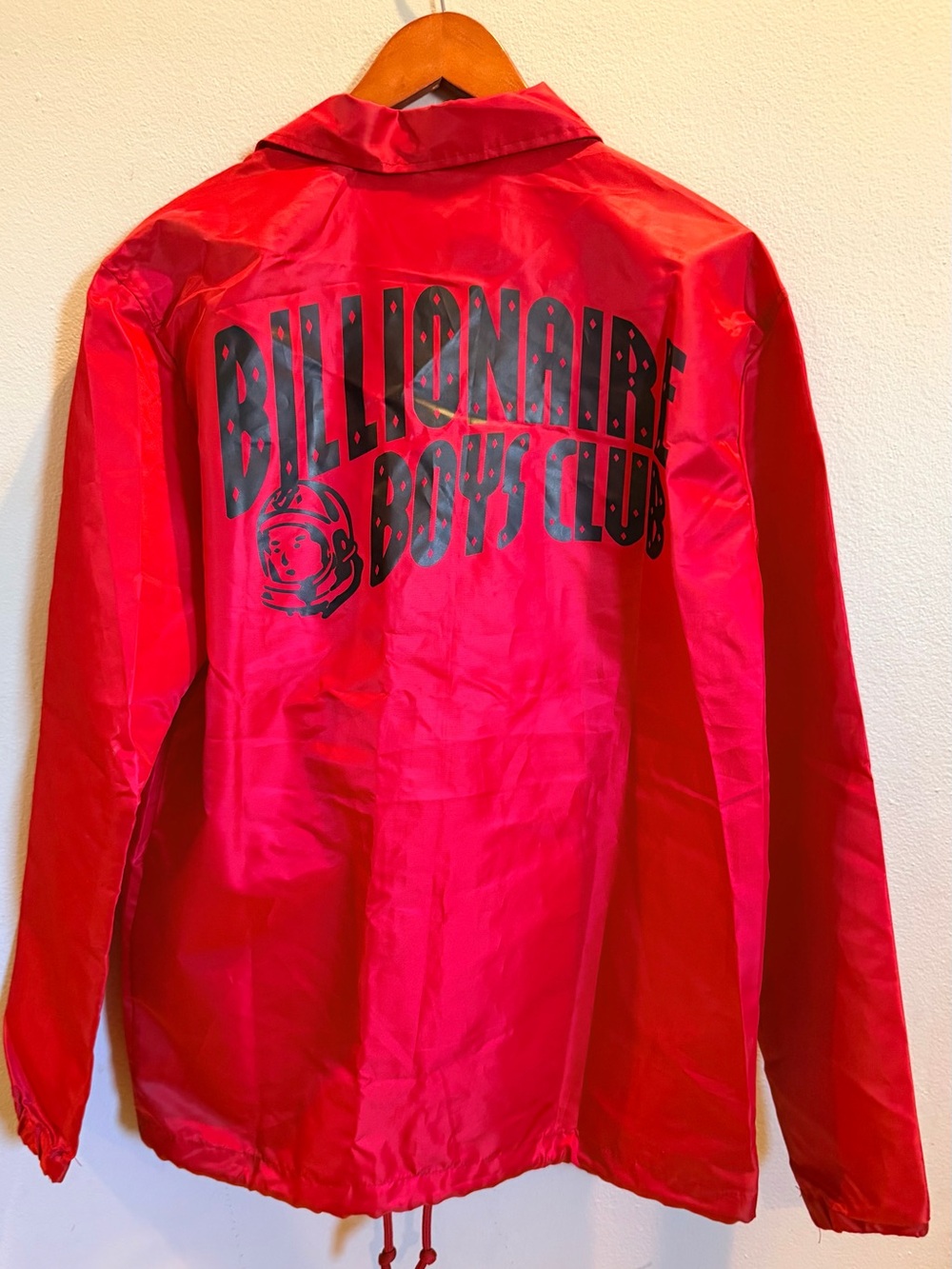 Billionaire Boys Club Windbreaker Red Jacket for Men NWOT